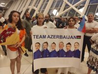 Azerbaijani team successfully performed at Olympic Games returns home (PHOTO/VIDEO)