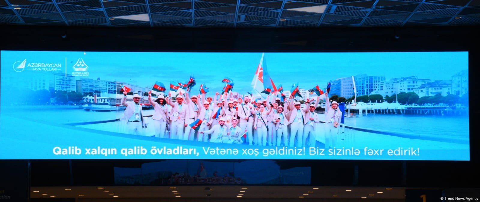 Azerbaijani team successfully performed at Olympic Games returns home (PHOTO/VIDEO)