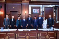 Delegation of Senate of Kazakhstan's Parliament visits Azerbaijan's Milli Majlis (PHOTO)