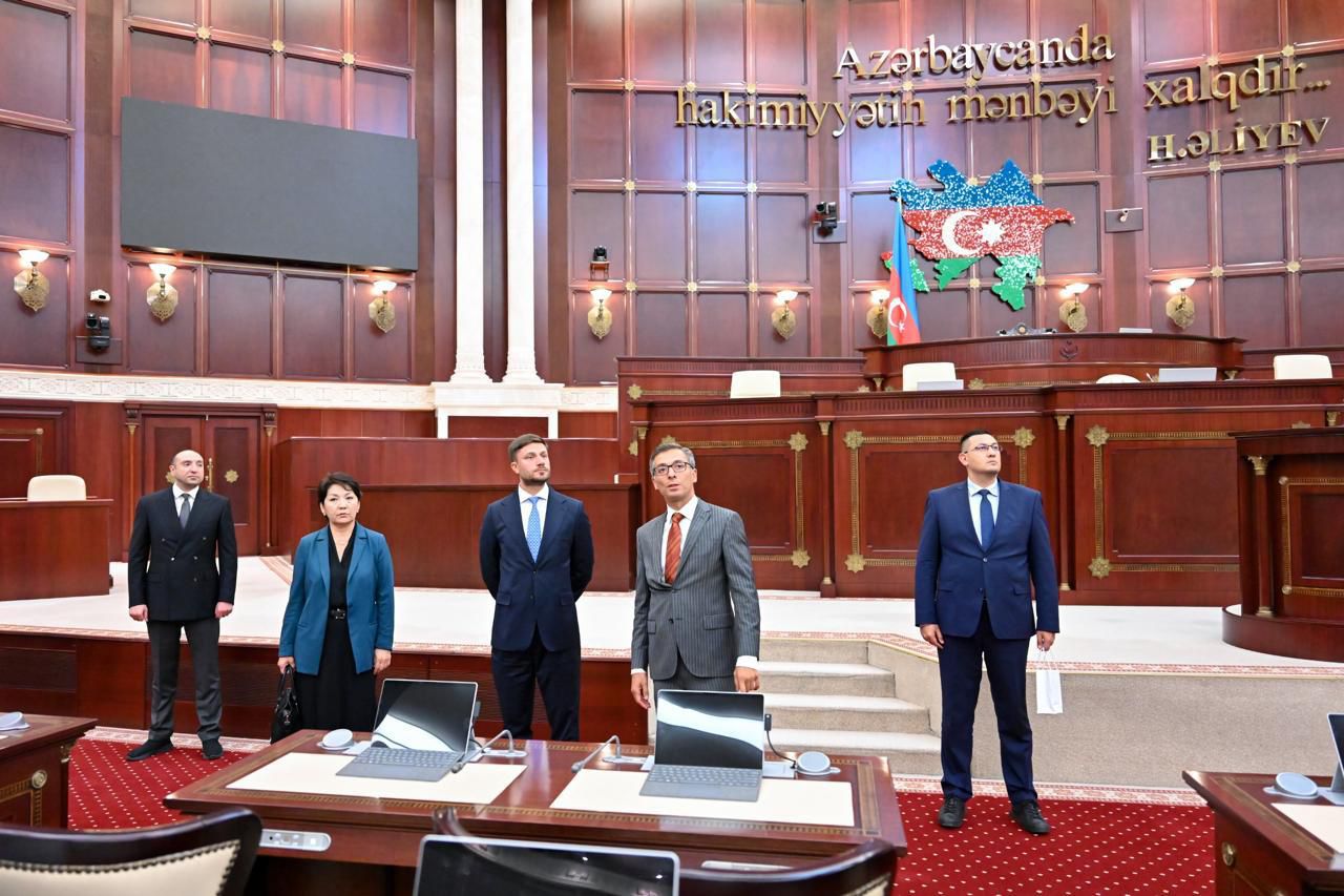 Delegation of Senate of Kazakhstan's Parliament visits Azerbaijan's Milli Majlis (PHOTO)