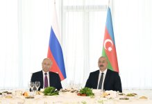 President Ilham Aliyev hosts reception for President Putin at Gulustan Palace (PHOTO/VIDEO)