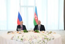 President Ilham Aliyev hosts reception for President Putin at Gulustan Palace (PHOTO/VIDEO)