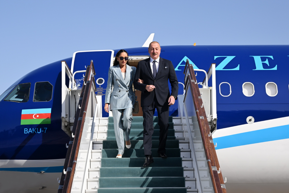 President Ilham Aliyev arrives in Uzbekistan for state visit (PHOTO/VIDEO)