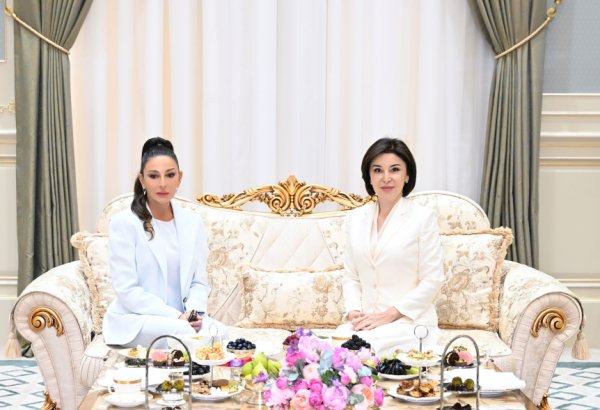 First Lady Mehriban Aliyeva, First Lady Ziroatkhon Mirziyoyeva meet in Tashkent (PHOTO/VIDEO)