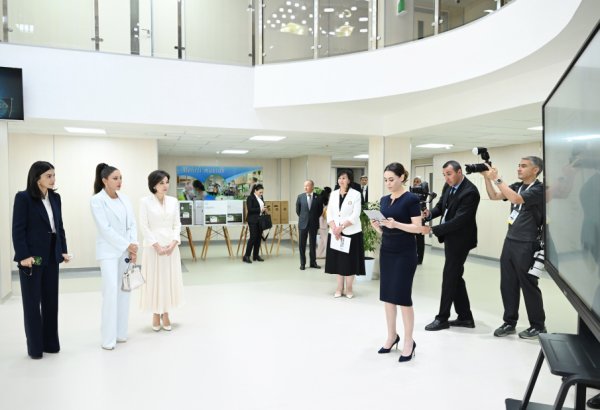 First Lady Mehriban Aliyeva, First Lady Ziroatkhon Mirziyoyeva visit “Mekhrli” school in Tashkent (PHOTO/VIDEO)