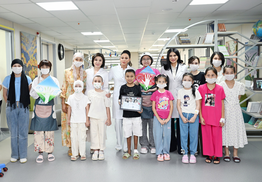 First Lady Mehriban Aliyeva, First Lady Ziroatkhon Mirziyoyeva visit “Mekhrli” school in Tashkent (PHOTO/VIDEO)
