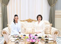 First Lady Mehriban Aliyeva, First Lady Ziroatkhon Mirziyoyeva meet in Tashkent (PHOTO/VIDEO)