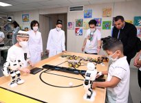 First Lady Mehriban Aliyeva, First Lady Ziroatkhon Mirziyoyeva visit “Mekhrli” school in Tashkent (PHOTO/VIDEO)