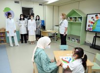 First Lady Mehriban Aliyeva, First Lady Ziroatkhon Mirziyoyeva visit “Mekhrli” school in Tashkent (PHOTO/VIDEO)