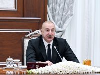 President Ilham Aliyev, President Shavkat Mirziyoyev attend inaugural meeting of High Intergovernmental Council (PHOTO)
