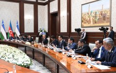 President Ilham Aliyev, President Shavkat Mirziyoyev attend inaugural meeting of High Intergovernmental Council (PHOTO)