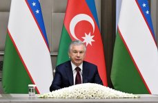 President Ilham Aliyev, President Shavkat Mirziyoyev make press statements (PHOTO/VIDEO)