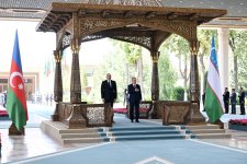 Tashkent hosts official welcome ceremony for President Ilham Aliyev (PHOTO/VIDEO)