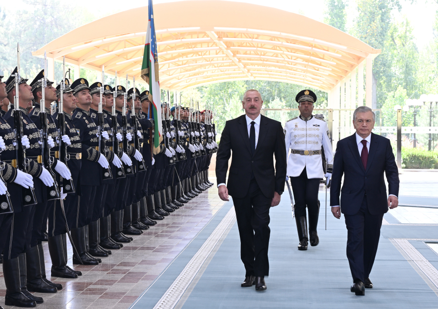 Tashkent hosts official welcome ceremony for President Ilham Aliyev (PHOTO/VIDEO)