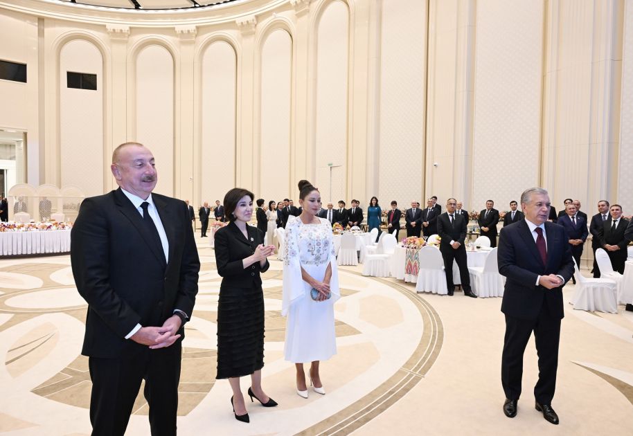 State reception hosted in honor of President Ilham Aliyev and First Lady Mehriban Aliyeva in Tashkent (PHOTO/VIDEO)