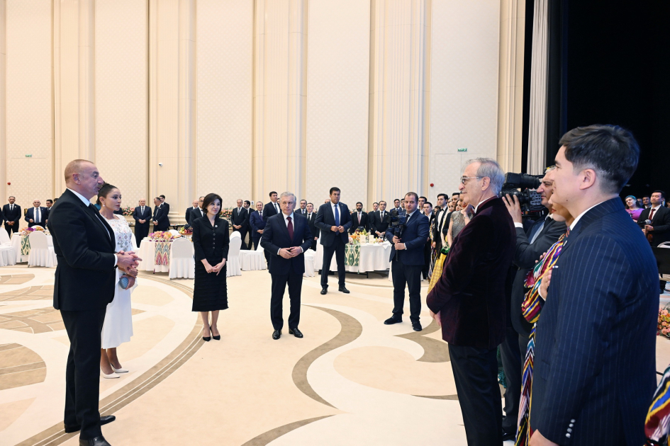 State reception hosted in honor of President Ilham Aliyev and First Lady Mehriban Aliyeva in Tashkent (PHOTO/VIDEO)