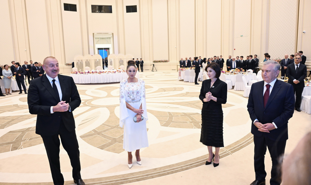 State reception hosted in honor of President Ilham Aliyev and First Lady Mehriban Aliyeva in Tashkent (PHOTO/VIDEO)