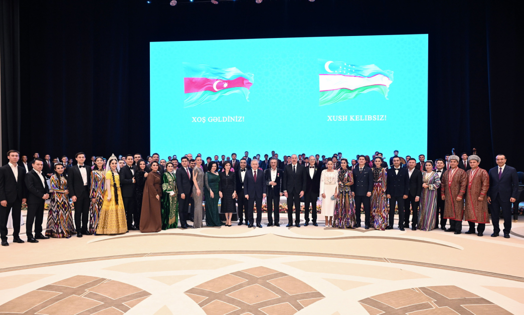 State reception hosted in honor of President Ilham Aliyev and First Lady Mehriban Aliyeva in Tashkent (PHOTO/VIDEO)