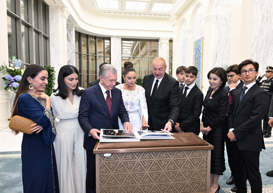 State reception hosted in honor of President Ilham Aliyev and First Lady Mehriban Aliyeva in Tashkent (PHOTO/VIDEO)
