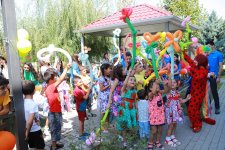 Heydar Aliyev Foundation with children in need of special care in Sheki (PHOTO)