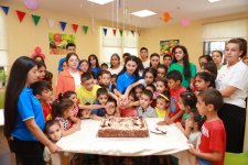 Heydar Aliyev Foundation with children in need of special care in Sheki (PHOTO)