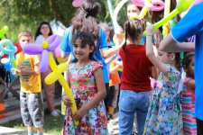 Heydar Aliyev Foundation with children in need of special care in Sheki (PHOTO)