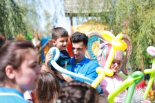 Heydar Aliyev Foundation with children in need of special care in Sheki (PHOTO)