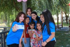 Heydar Aliyev Foundation with children in need of special care in Sheki (PHOTO)