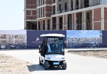 President Ilham Aliyev and First Lady Mehriban Aliyeva attend inauguration of LANDAU School and “The Grand” apart hotel at Sea Breeze Resort (PHOTO/VIDEO)