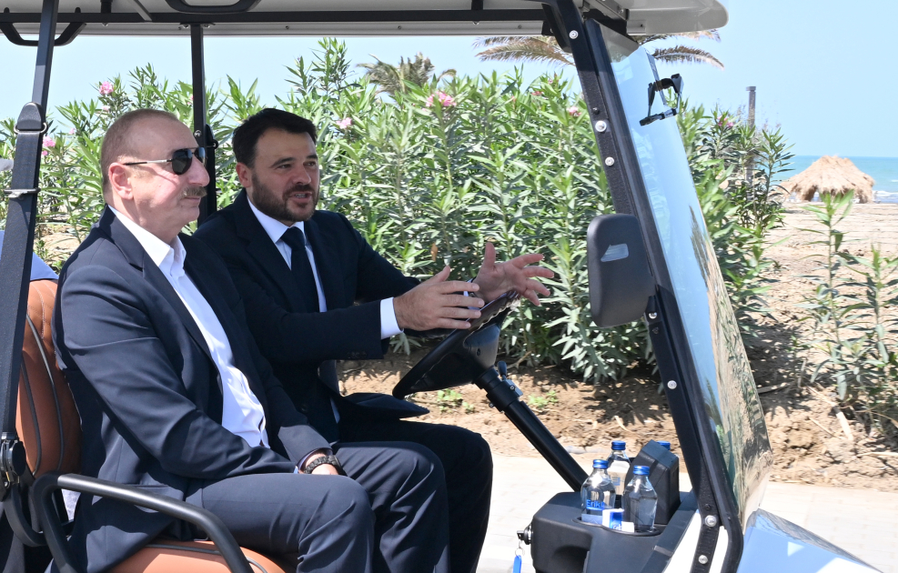 President Ilham Aliyev and First Lady Mehriban Aliyeva attend inauguration of LANDAU School and “The Grand” apart hotel at Sea Breeze Resort (PHOTO/VIDEO)