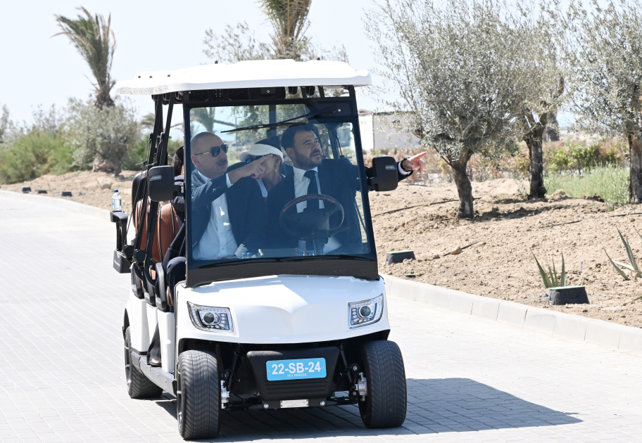 President Ilham Aliyev and First Lady Mehriban Aliyeva attend inauguration of LANDAU School and “The Grand” apart hotel at Sea Breeze Resort (PHOTO/VIDEO)