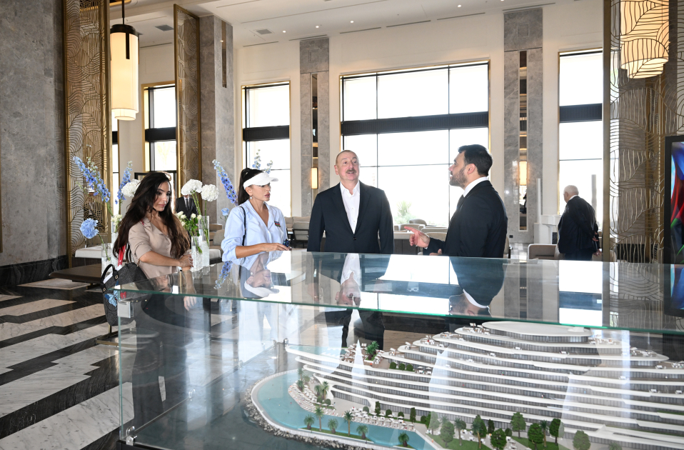 President Ilham Aliyev and First Lady Mehriban Aliyeva attend inauguration of LANDAU School and “The Grand” apart hotel at Sea Breeze Resort (PHOTO/VIDEO)