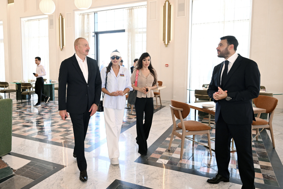 President Ilham Aliyev and First Lady Mehriban Aliyeva attend inauguration of LANDAU School and “The Grand” apart hotel at Sea Breeze Resort (PHOTO/VIDEO)