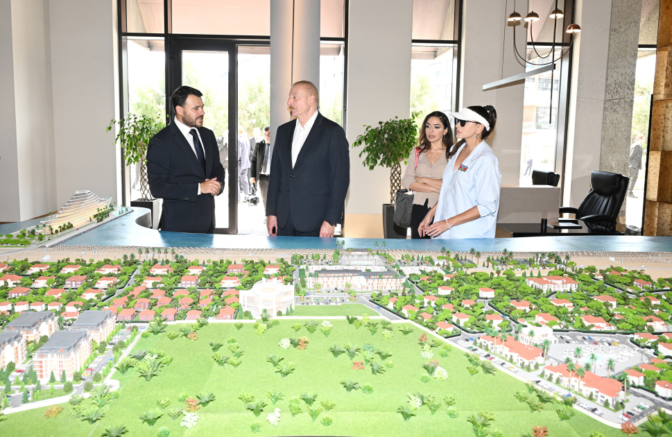 President Ilham Aliyev and First Lady Mehriban Aliyeva attend inauguration of LANDAU School and “The Grand” apart hotel at Sea Breeze Resort (PHOTO/VIDEO)