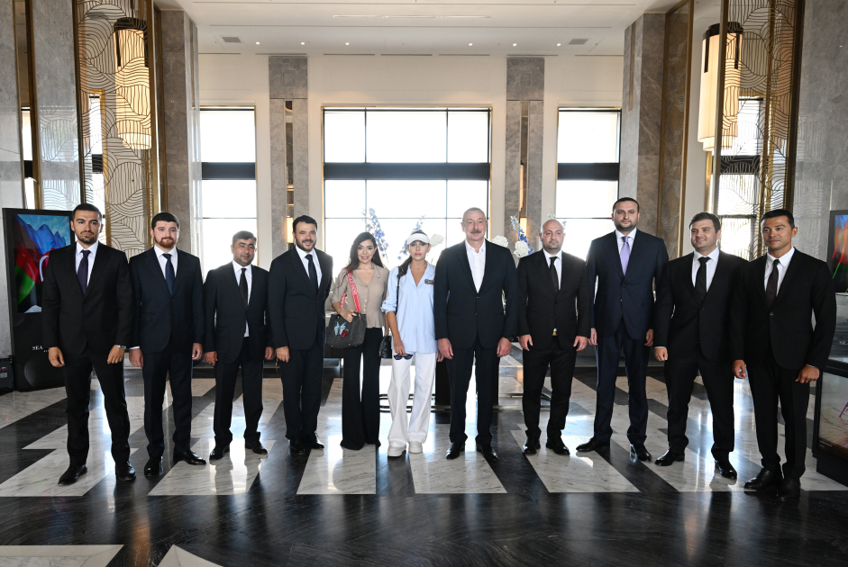 President Ilham Aliyev and First Lady Mehriban Aliyeva attend inauguration of LANDAU School and “The Grand” apart hotel at Sea Breeze Resort (PHOTO/VIDEO)