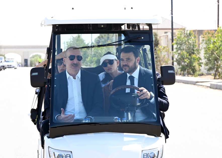 President Ilham Aliyev and First Lady Mehriban Aliyeva attend inauguration of LANDAU School and “The Grand” apart hotel at Sea Breeze Resort (PHOTO/VIDEO)