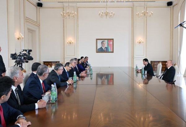 President Ilham Aliyev receives delegation of Turkish Grand National Assembly members (PHOTO/VIDEO)