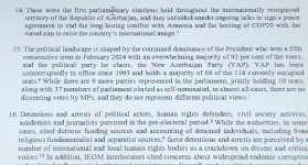 ODIHR prepares report before end of parliamentary elections in Azerbaijan