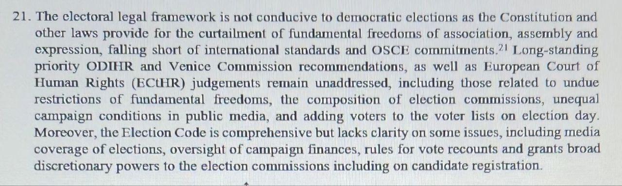 ODIHR prepares report before end of parliamentary elections in Azerbaijan