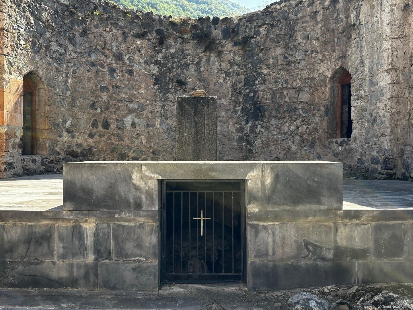 Azerbaijan airs footage from nation's Khudavang Monastery vandalized by Armenia (PHOTO)