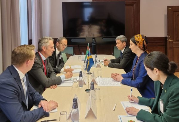 Turkmenistan, Sweden discuss enhancing bilateral relations in Stockholm meeting