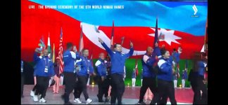 Azerbaijani athletes take part in opening ceremony of 5th World Nomad Games (PHOTO)