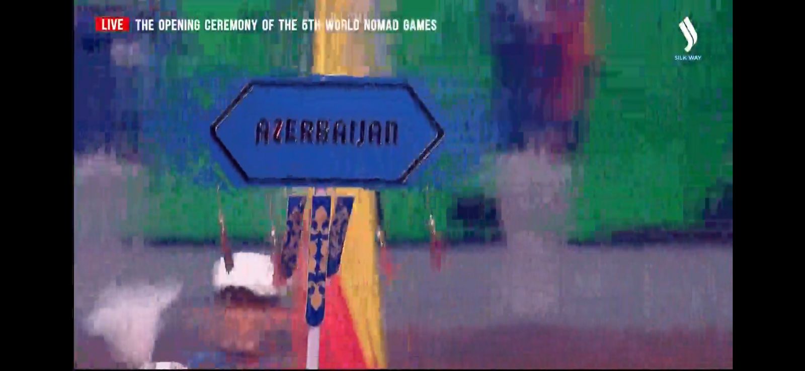 Azerbaijani athletes take part in opening ceremony of 5th World Nomad Games (PHOTO)