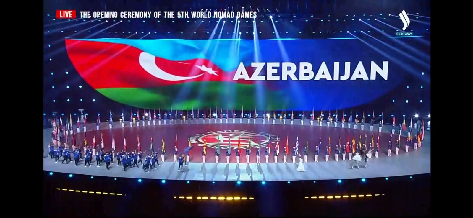 Azerbaijani athletes take part in opening ceremony of 5th World Nomad Games (PHOTO)