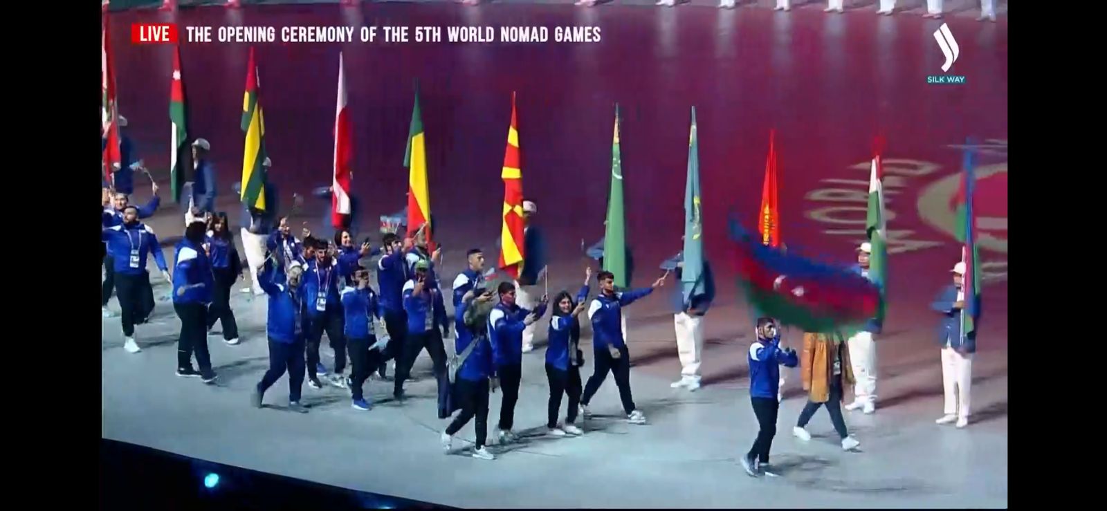 Azerbaijani athletes take part in opening ceremony of 5th World Nomad Games (PHOTO)