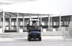 President Ilham Aliyev reviews COP29 venue preparations at Baku Olympic Stadium (PHOTO/VIDEO)