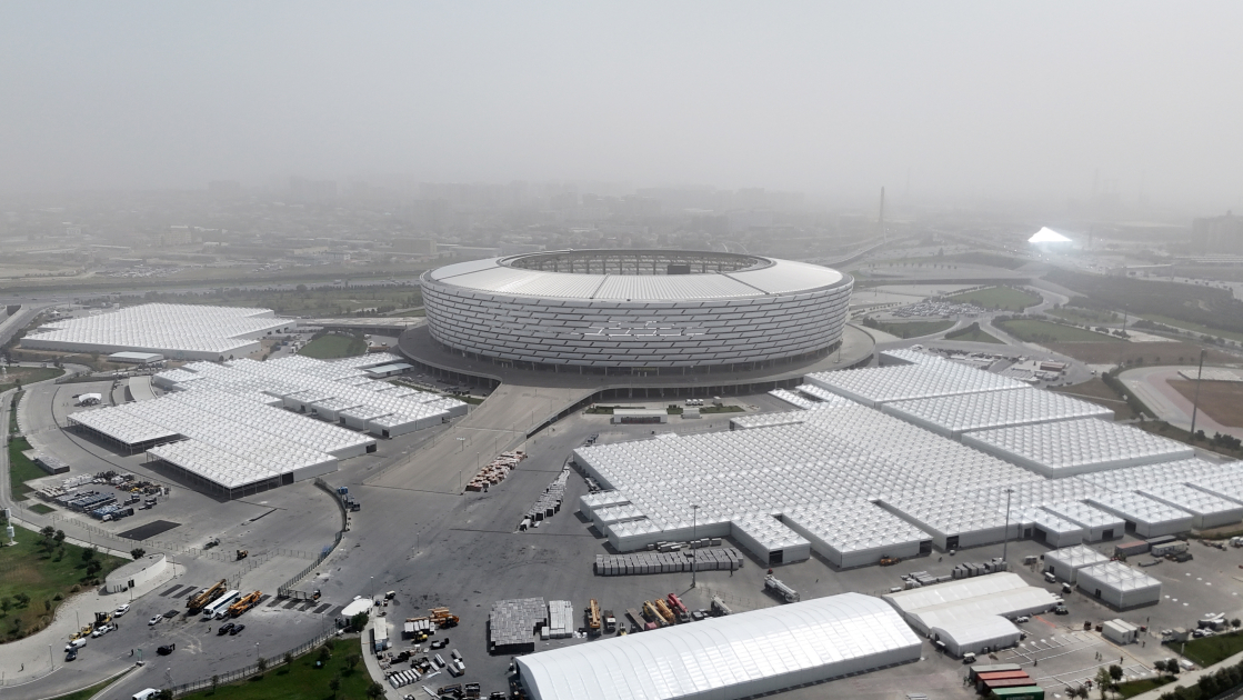 President Ilham Aliyev reviews COP29 venue preparations at Baku Olympic Stadium (PHOTO/VIDEO)