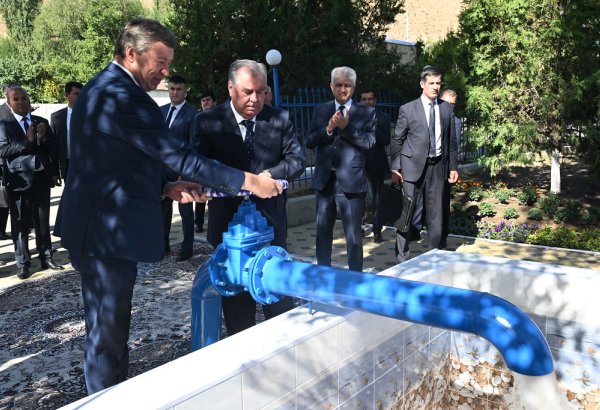 Tajikistan launches EU-backed water supply system in its Lakhsh district