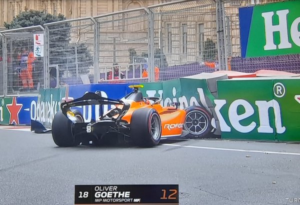 Formula 2's free practice in Baku hits bump in road with crash
