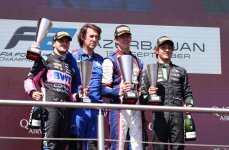 Baku hosts awarding ceremony of winners of main Formula 2 team races (PHOTO)